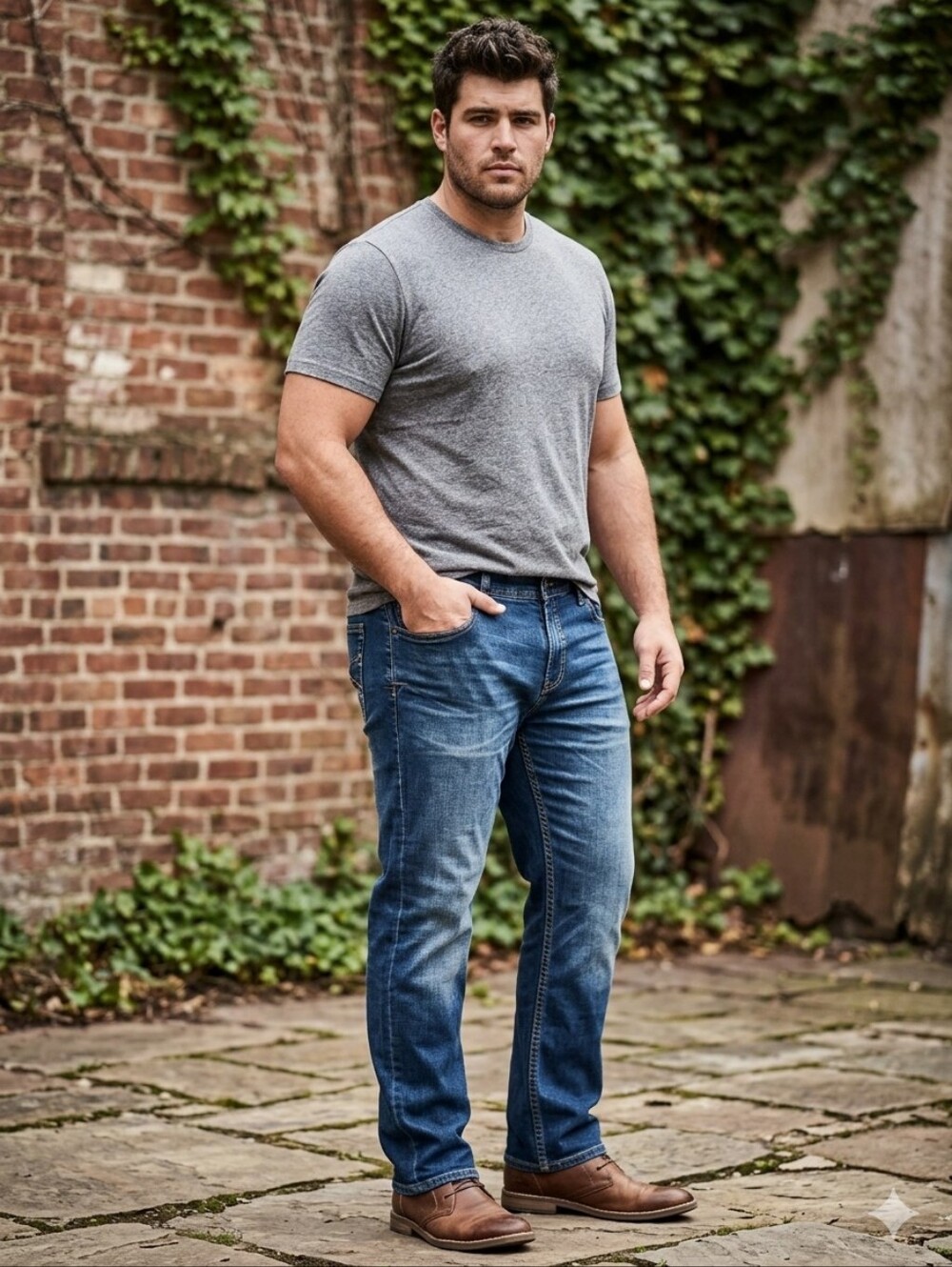 Projek Raw NWT Mens Baru Acti-Fit Regulsr Fit Straight Leg Mrd Wash Jean 40/32